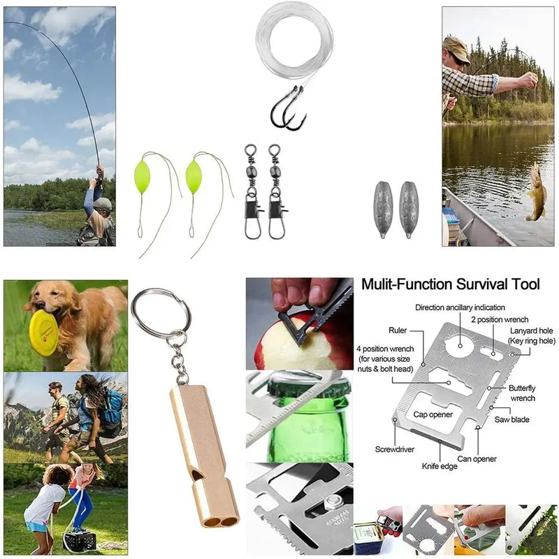 Kit Profissional de Sobrevivência de Emergência – o aliado essencial para exploradores, aventureiros e amantes da natureza!