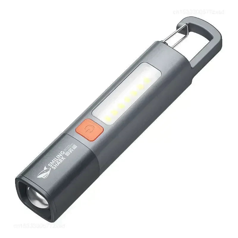 Lanterna Xiaomi para áreas externas, portátil, com luz forte e foco variável, com holofote e luzes laterais, lanterna recarregável de longo alcance
