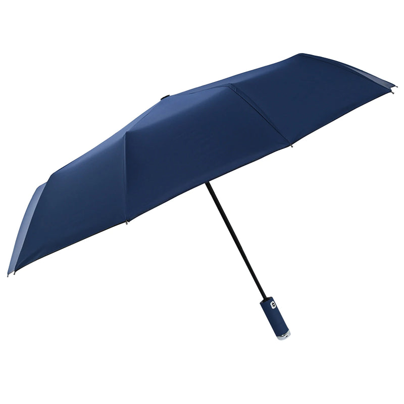 Guarda chuva dobrável automático de 10 ossos com luzes LED, portátil, ultravioleta, muito resistente
